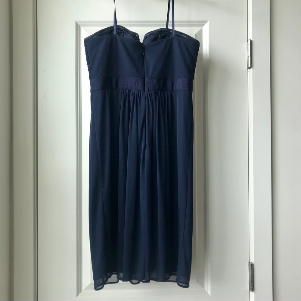 Adrianna Papell Strapless Navy Cocktail Dress NWOT - Picture 3 of 5